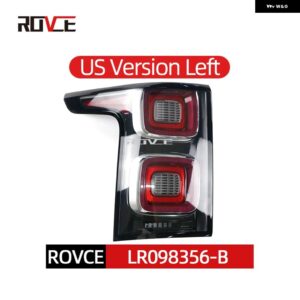 テールライト リア ブレーキライト レンジローバー ヴォーグ L405 2013-2022 LEDテールランプ EU/US/SVA/ブラック バージョン LR122375 LR122372 - US left