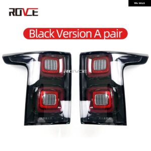 テールライト リア ブレーキライト レンジローバー ヴォーグ L405 2013-2022 LEDテールランプ EU/US/SVA/ブラック バージョン LR122375 LR122372 - black 2pcs