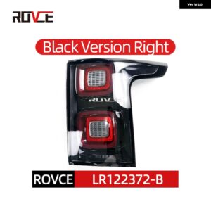 テールライト リア ブレーキライト レンジローバー ヴォーグ L405 2013-2022 LEDテールランプ EU/US/SVA/ブラック バージョン LR122375 LR122372 - Black-Right