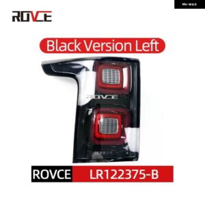 テールライト リア ブレーキライト レンジローバー ヴォーグ L405 2013-2022 LEDテールランプ EU/US/SVA/ブラック バージョン LR122375 LR122372 - Black-Left