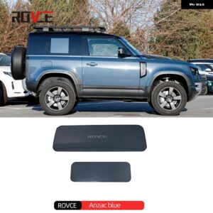 車用リアスペアホイールタイヤシームレスプレート ランドローバー ディフェンダー 2020-2023 90 110 カバー トランク テールゲートボード - Anzac blue