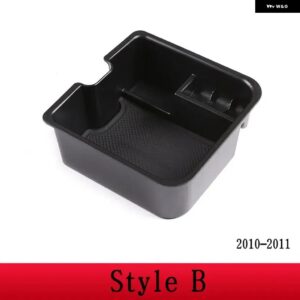 ランドローバー ディスカバリー 4 LR4 2010-2016 ABS ブラック 車用中央 収納 ボックス ドアホン グローブ アームレスト ボックス カーアクセサリー - Style B