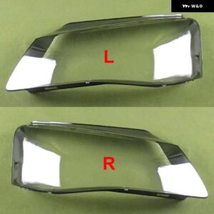 アウディ A8 2011 2012 2013 フロント ヘッドライト カバー クリアヘッドランプシェルプレキシガラス交換ランプシェード - 2PCS Left and Right
