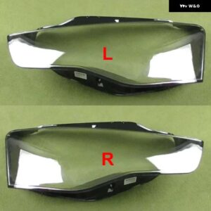 アウディ フロントヘッドランプカバー クリア ヘッドライト シェルランプシェードケース レンズ プレキシガラス A5 2012-16 - 2PCS Left and Right