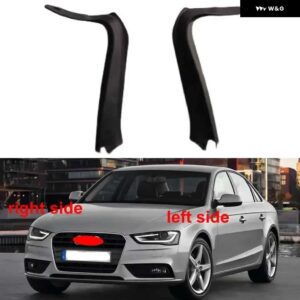 アウディ A4 B8 S4 2013-16 ヘッドライト ゴムシールストリップ防水トリムヘッドランプ黒シールストリップ - 1PCS left side