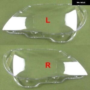 BMW 7シリーズ E65 E66 2005-2008 ヘッドライト プラスチックカバー シェードクリアランプレンズ ヘッドランプシェルプレキシガラス - 2PCS Left and Right