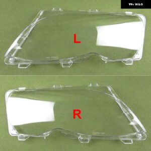 BMW E46 3シリーズ 316 318 320 325 328 330 2002 2003 2004 ヘッドライト シェルクリアヘッドランプカバー ランプシェードプレキシガラス - 2PCS Left and Right