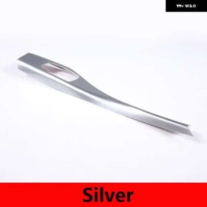 BMW 1 2シリーズ F20 F21 F22 F23 2012-2018 ABS カーボン車インナードアアーム レスト ハンドルトリムカバー インテリアカー - Silver
