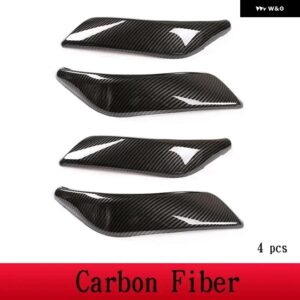 BMW 1 2シリーズ F20 F21 F22 F23 2012-2018 ABS カーボン車インナードアアーム レスト ハンドルトリムカバー インテリアカー - 4piece set