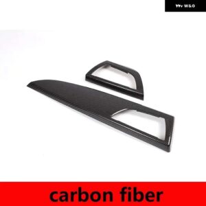 BMW 1 2シリーズ F20 F21 F22 F23 2012-2018 ABS カーボン車インナードアアーム レスト ハンドルトリムカバー インテリアカー - carbon fiber