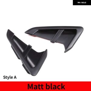 BMW X3 X4 G01 G02 2018-2022 ABS カーボン車サメエラサイドフェンダー ベント装飾 ステッカー カー - X3 Matt black