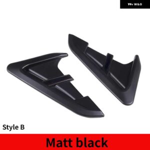 BMW X3 X4 G01 G02 2018-2022 ABS カーボン車サメエラサイドフェンダー ベント装飾 ステッカー カー - X3 Matt black7