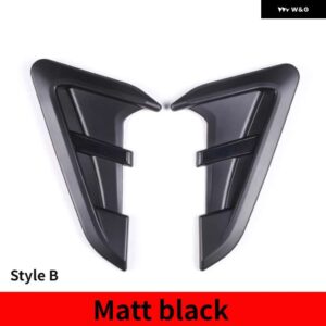 BMW X3 X4 G01 G02 2018-2022 ABS カーボン車サメエラサイドフェンダー ベント装飾 ステッカー カー - X4 Matt black