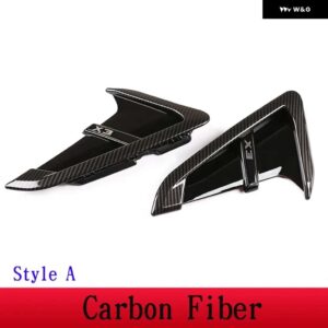 BMW X3 X4 G01 G02 2018-2022 ABS カーボン車サメエラサイドフェンダー ベント装飾 ステッカー カー - X3 Carbon Fiber