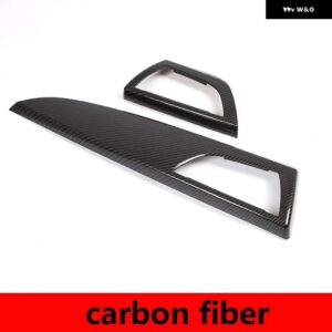 BMW 1 2シリーズ F20 F21 F22 F23 2012-2017 ABS ダッシュボード サイドエアコンアウトレットパネル カバー ステッカー カー - carbon fiber