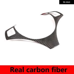 BMW 1 3シリーズ E87 E90 2004-2012 ABS カーボンステアリング ホイール フレームカバー トリム ステッカー インテリア - Real carbon fiber