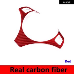 BMW 1 3シリーズ E87 E90 2004-2012 ABS カーボンステアリング ホイール フレームカバー トリム ステッカー インテリア - real Carbon Fiber2