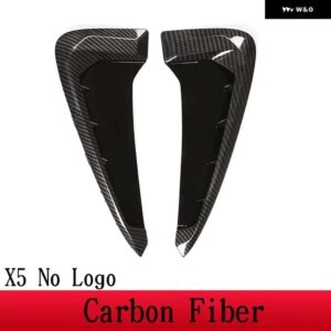 BMW X5 F15 X5M F85 2014-2018 XDRIVE ロゴ M ロゴ ABS /ブラック車シャークギルサイドフェンダー ベント ステッカー カー - Carbon Fiber NO Logo