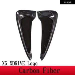 BMW X5 F15 X5M F85 2014-2018 XDRIVE ロゴ M ロゴ ABS /ブラック車シャークギルサイドフェンダー ベント ステッカー カー - Carbon XDRIVE Logo