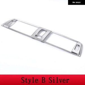 BMW 3シリーズ F30 2013-2018 ABS /カーボン制御空調ベントフレーム ステッカー カー - Style B Silver