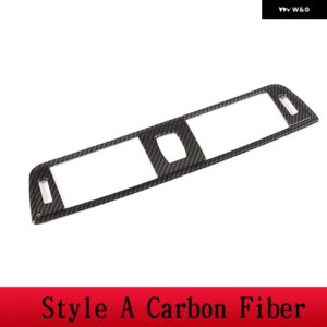 BMW 3シリーズ F30 2013-2018 ABS /カーボン制御空調ベントフレーム ステッカー カー - Style A carbon fiber