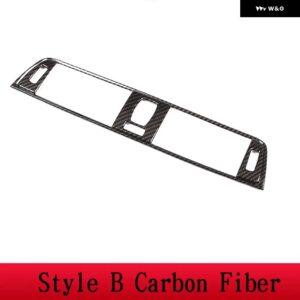 BMW 3シリーズ F30 2013-2018 ABS /カーボン制御空調ベントフレーム ステッカー カー - Style B carbon fiber