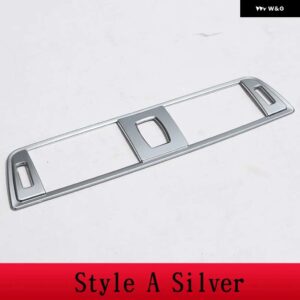 BMW 3シリーズ F30 2013-2018 ABS /カーボン制御空調ベントフレーム ステッカー カー - Style A Silver