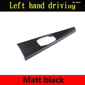 BMW LHD RHD 3シリーズ GT F30 F33 F34 F36 2013-2019 ABS マットブラック車マルチメディアパネル カバー トリム ステッカー カー - Matt black L H D
