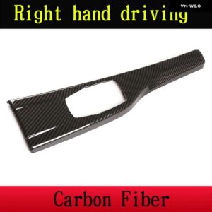 BMW LHD RHD 3シリーズ GT F30 F33 F34 F36 2013-2019 ABS マットブラック車マルチメディアパネル カバー トリム ステッカー カー - Carbon Fiber R H D