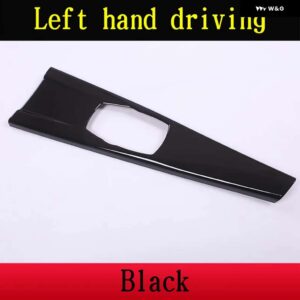 BMW LHD RHD 3シリーズ GT F30 F33 F34 F36 2013-2019 ABS マットブラック車マルチメディアパネル カバー トリム ステッカー カー - Black L H D