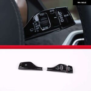 BMW F20 F15 F16 F49 F52 G01G02 G05 ウインカー フロントガラス ワイパー レバー スイッチ カバー 装飾 ステッカー トリム ストリップ - Style A Black