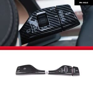 BMW F20 F15 F16 F49 F52 G01G02 G05 ウインカー フロントガラス ワイパー レバー スイッチ カバー 装飾 ステッカー トリム ストリップ - Style A carbon fiber