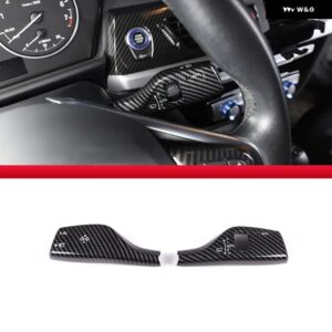 BMW F20 F15 F16 F49 F52 G01G02 G05 ウインカー フロントガラス ワイパー レバー スイッチ カバー 装飾 ステッカー トリム ストリップ - Style B carbon fiber