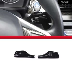 BMW F20 F15 F16 F49 F52 G01G02 G05 ウインカー フロントガラス ワイパー レバー スイッチ カバー 装飾 ステッカー トリム ストリップ - Style B Black