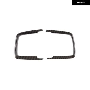 BMW 1 3 4シリーズ X5 X6 F15 F16 F20 F30 F32 F34 2013-2019 ABS カーボン ヘッドライト スイッチフレームトリム ステッカー カー - carbon fiber