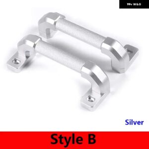 ランドローバー ディフェンダー 90 110 130 2014-2018 合金ドアハンドルトリムインテリア - Silver Style B