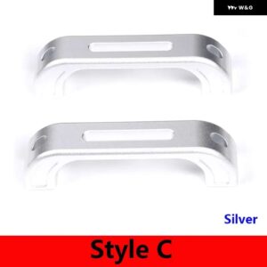 ランドローバー ディフェンダー 90 110 130 2014-2018 合金ドアハンドルトリムインテリア - Silver Style C