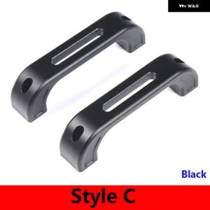 ランドローバー ディフェンダー 90 110 130 2014-2018 合金ドアハンドルトリムインテリア - Black Style C