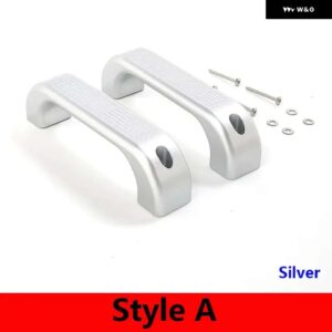 ランドローバー ディフェンダー 90 110 130 2014-2018 合金ドアハンドルトリムインテリア - Silver Style A