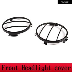 ランドローバー ディフェンダー 90 110 130 2004-18 ヘッドライト テールランプカバー ライトカバー カー - Front Headlight