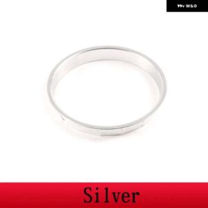 ランドローバー ディフェンダー 2008-2018 合金 ダッシュボード センター時計装飾リング 飾るカー - Silver