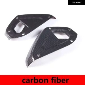 ランドローバー ディフェンダー 90 110 130 2020-2024 ABS カーボン ダッシュボード サイドパネル カバー 装飾カー - carbon fiber