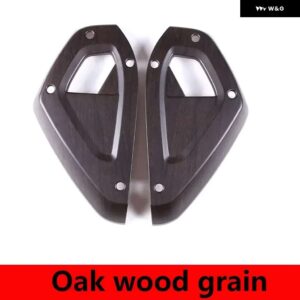 ランドローバー ディフェンダー 90 110 130 2020-2024 ABS カーボン ダッシュボード サイドパネル カバー 装飾カー - Oak Wood Grain