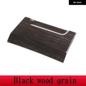 ランドローバー ディスカバリー 4 RL4 2010-2016 ABS 中央制御アーム レスト ボックスパネル カバー トリム ステッカー カー - Black Wood Grain
