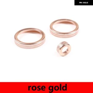 レンジローバースポーツ 2018-22 レンジローバーヴォーグ 18-22 車中央空調ボリュームノブリング カバー トリムカー - Rose gold