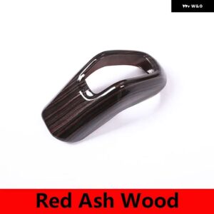 ジャガー E ペース 2018-2019 ABS マットブラック/カーボンカーギアシフトヘッドカバー トリム ステッカー オート 5色 - Red Ash Wood