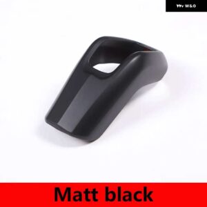 ジャガー E ペース 2018-2019 ABS マットブラック/カーボンカーギアシフトヘッドカバー トリム ステッカー オート 5色 - Matt black