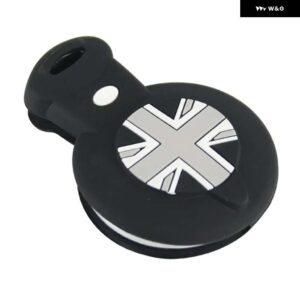 BMW カラーシリコーンキーケース リモコンキーホルダー ミニクーパー S R55 R56 R58 R59 R60 R61 装飾スタイリング - black gray