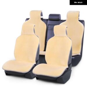 BMW カーシート カバー プロテクター 全席セット 7色 フェイクファーカーシート カバー ゴルフ 4 カーパサート B8 F10 - 1 SET YELLOW