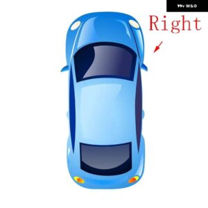 BMW 広角交換用加熱死角ハザードウイングリアミラーガラス X3 G01 X4 G02 X5 G05 2017-2019 ライトなし - right